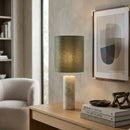 Marble Cylindrical Table Lamp | By-Boo Rosso
