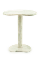 Marble Pedestal Side Table | By-Boo Rosso | Oroatrade.com