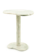 Marble Pedestal Side Table | By-Boo Rosso | Oroatrade.com