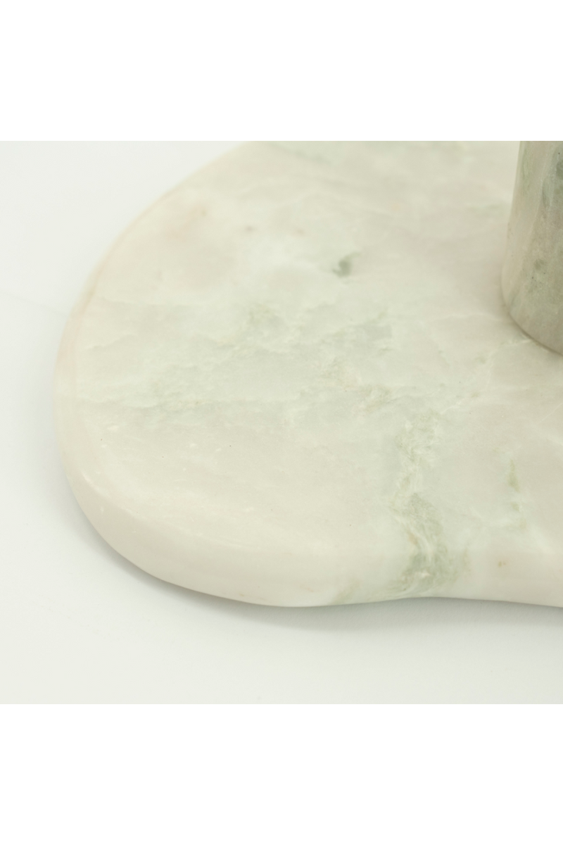 Marble Pedestal Side Table | By-Boo Rosso | Oroatrade.com