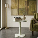 Marble Pedestal Side Table | By-Boo Rosso
