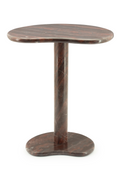 Marble Pedestal Side Table | By-Boo Rosso | Oroatrade.com