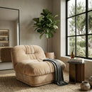 Fully-Upholstered Wrinkled Lounge Chair | By-Boo Nook