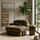 Fully-Upholstered Wrinkled Lounge Chair | By-Boo Nook
