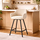 Upholstered Bar Stool with Arms | By-Boo Bliss