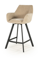 Upholstered Bar Stool with Arms | By-Boo Bliss | Oroatrade.com
