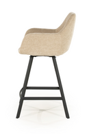 Upholstered Bar Stool with Arms | By-Boo Bliss | Oroatrade.com