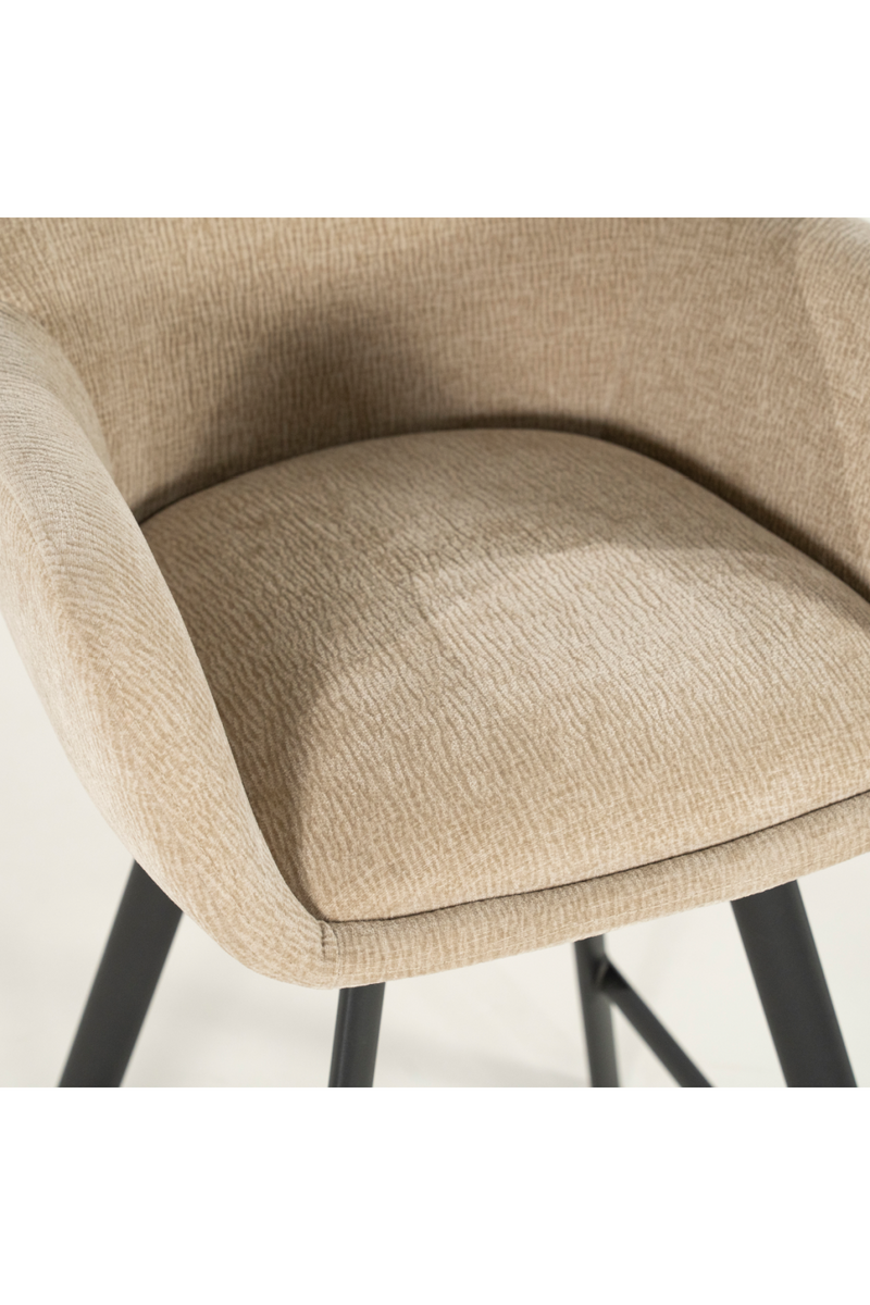 Upholstered Bar Stool with Arms | By-Boo Bliss | Oroatrade.com