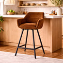 Upholstered Bar Stool with Arms | By-Boo Bliss