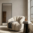 Deep-Channeled Swivel Chair | By-Boo Dream