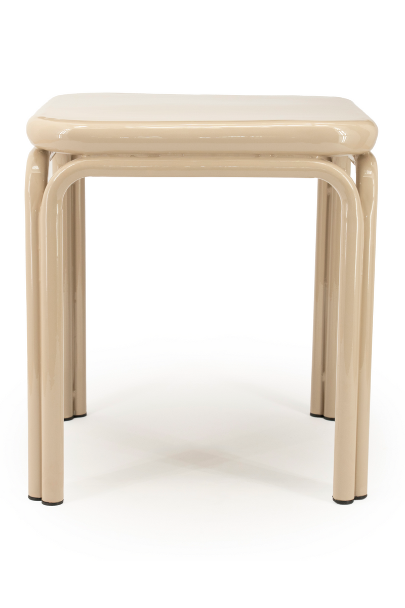 Glazed Iron Square Side Table | By-Boo Zilo | Oroatrade.com