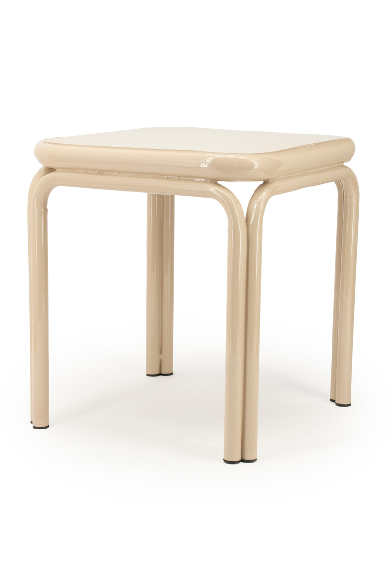 Glazed Iron Square Side Table | By-Boo Zilo | Oroatrade.com