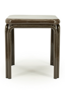 Glazed Iron Square Side Table | By-Boo Zilo | Oroatrade.com