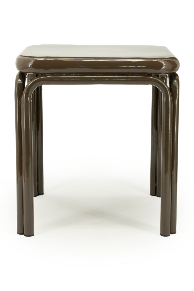 Glazed Iron Square Side Table | By-Boo Zilo | Oroatrade.com