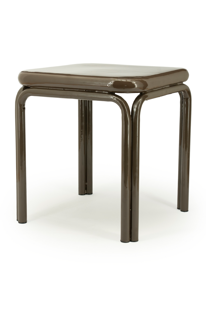 Glazed Iron Square Side Table | By-Boo Zilo | Oroatrade.com