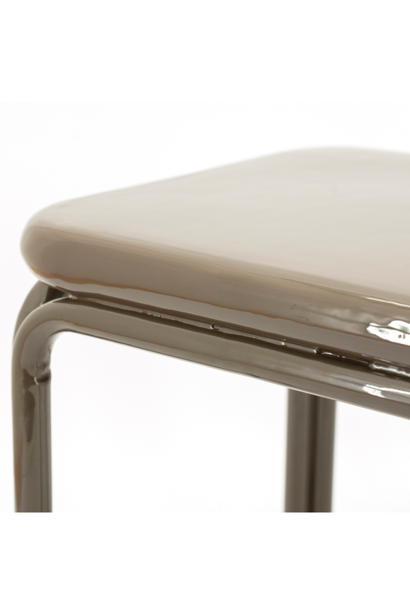 Glazed Iron Square Side Table | By-Boo Zilo | Oroatrade.com