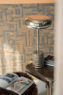 Silver Table Lamp | By-Boo Chromeo | Oroatrade.com