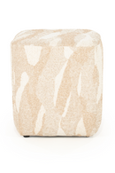 Printed Fabric Square Pouf S | By-Boo Rytm | Oroatrade.com