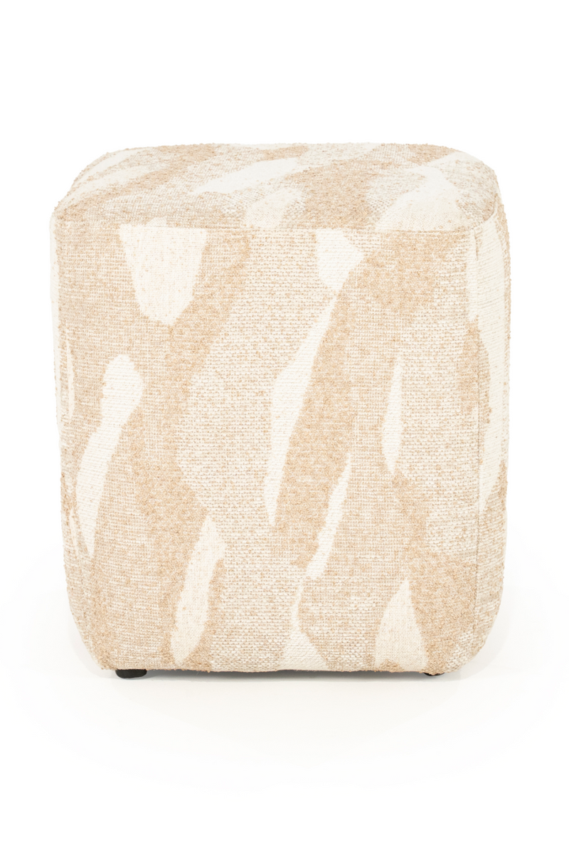 Printed Fabric Square Pouf S | By-Boo Rytm | Oroatrade.com