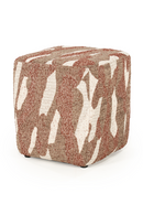 Printed Fabric Square Pouf S | By-Boo Rytm | Oroatrade.com
