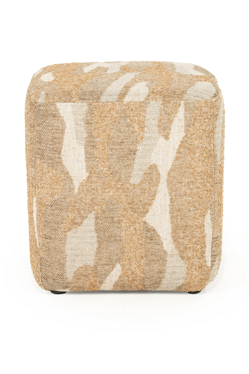 Printed Fabric Square Pouf S | By-Boo Rytm | Oroatrade.com