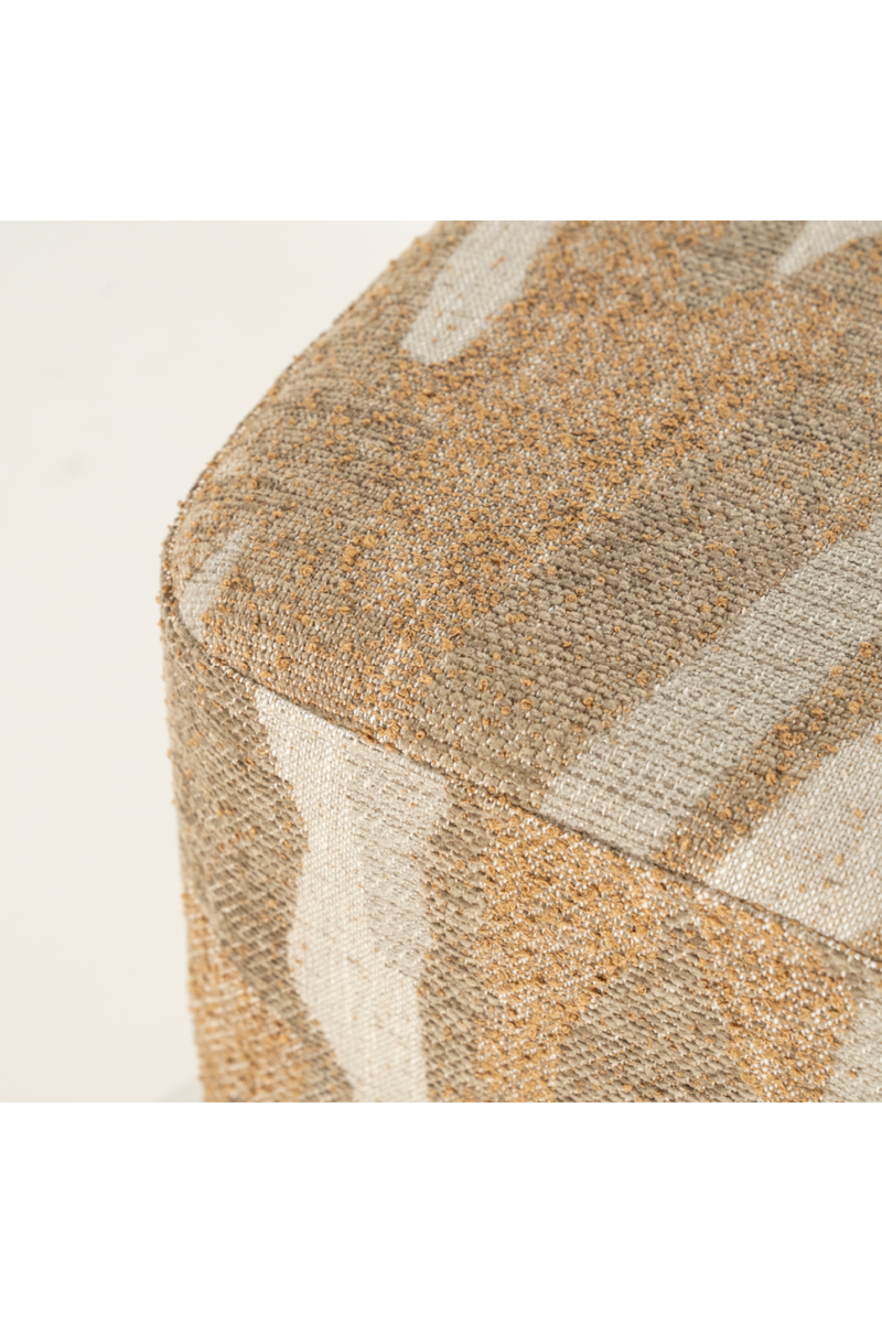 Printed Fabric Square Pouf S | By-Boo Rytm | Oroatrade.com