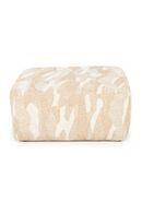 Printed Fabric Square Pouf L | By-Boo Rytm | Oroatrade.com