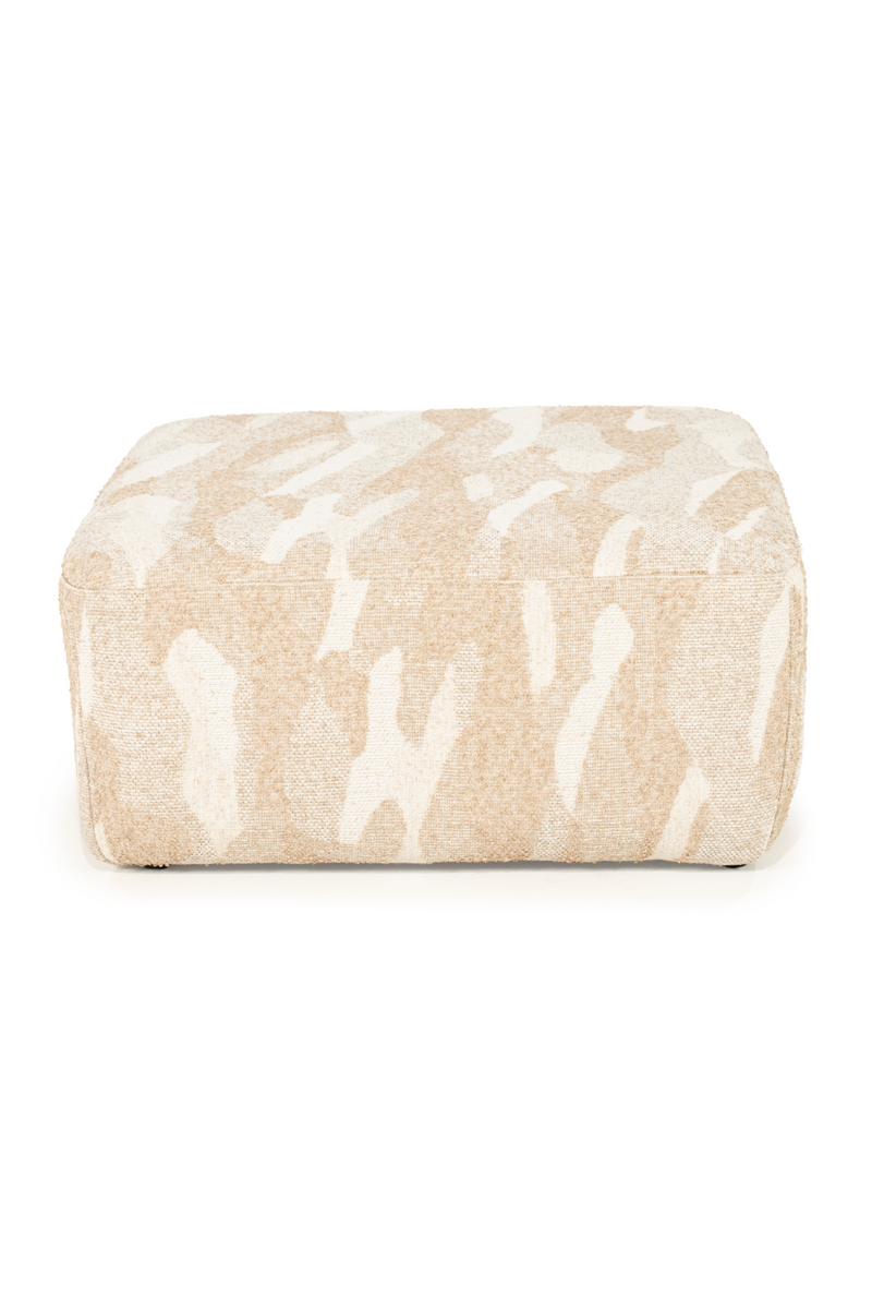 Printed Fabric Square Pouf L | By-Boo Rytm | Oroatrade.com