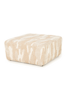 Printed Fabric Square Pouf L | By-Boo Rytm | Oroatrade.com