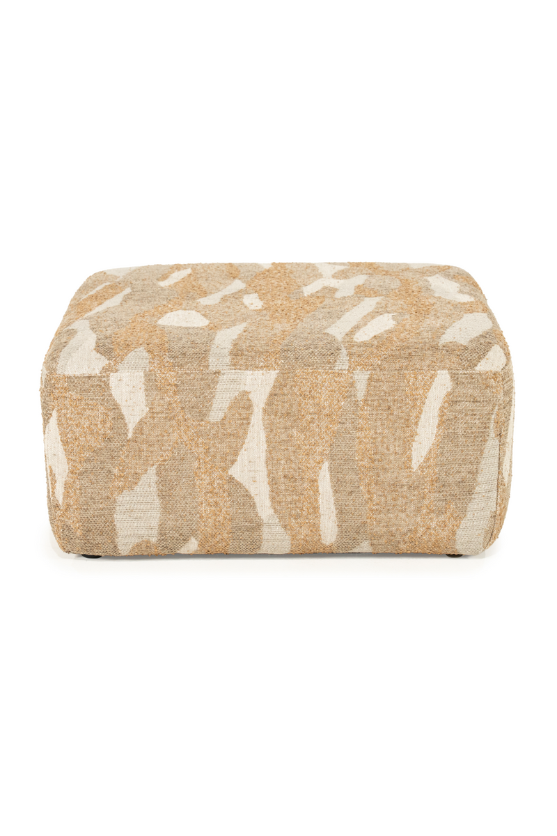 Printed Fabric Square Pouf L | By-Boo Rytm | Oroatrade.com