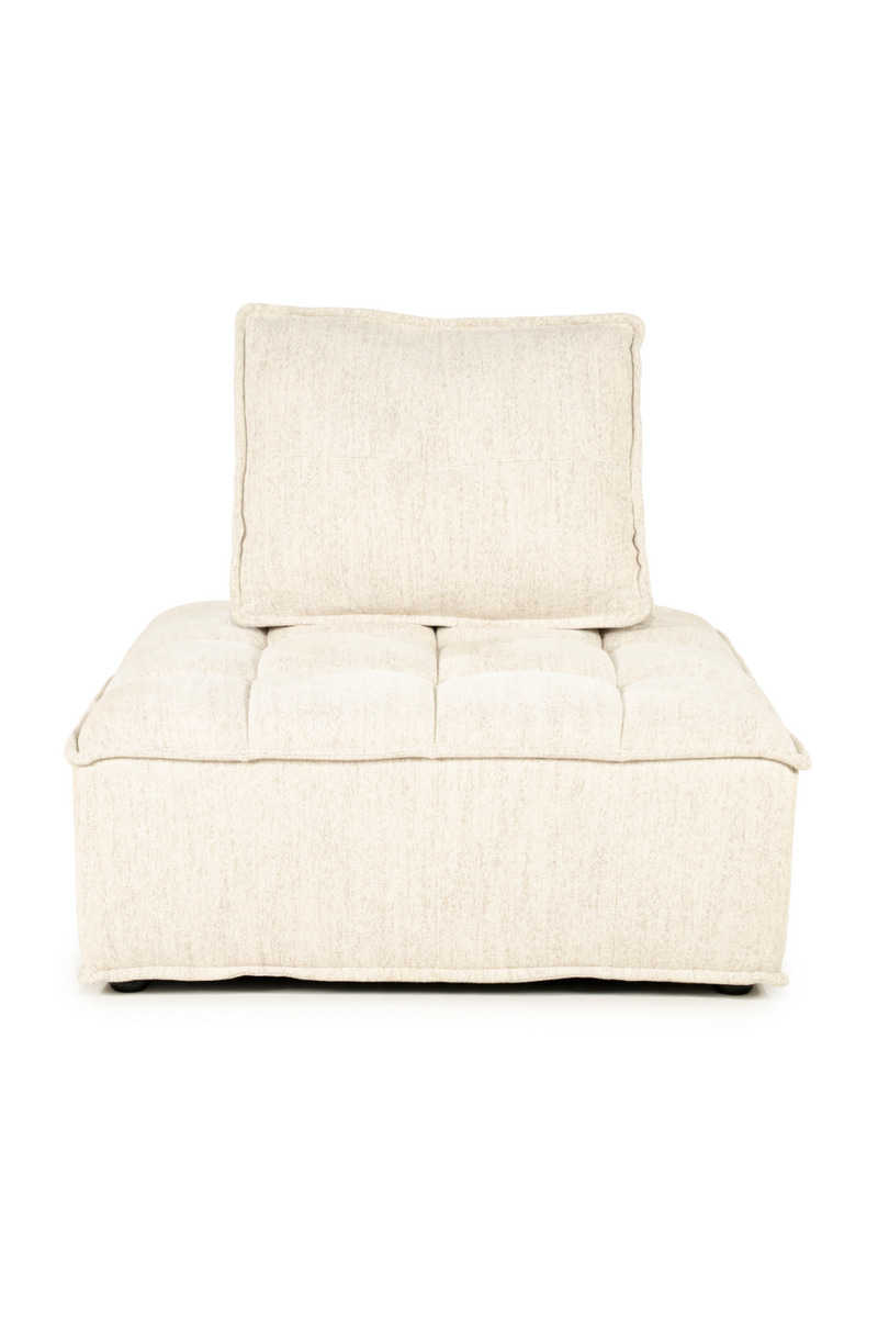 Square-Tufted Beige Lounge Chair | By-Boo Hive | Oroatrade.com