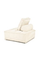 Square-Tufted Beige Lounge Chair | By-Boo Hive | Oroatrade.com