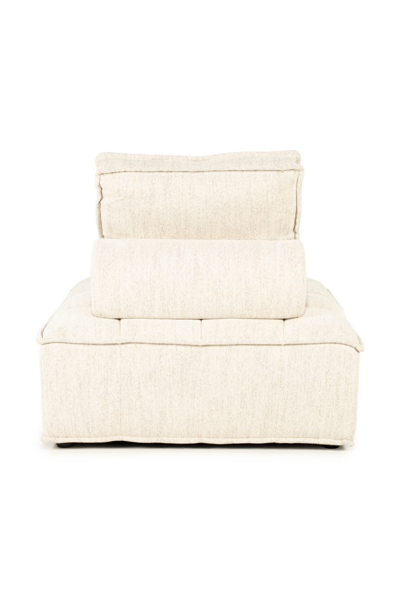 Square-Tufted Beige Lounge Chair | By-Boo Hive | Oroatrade.com
