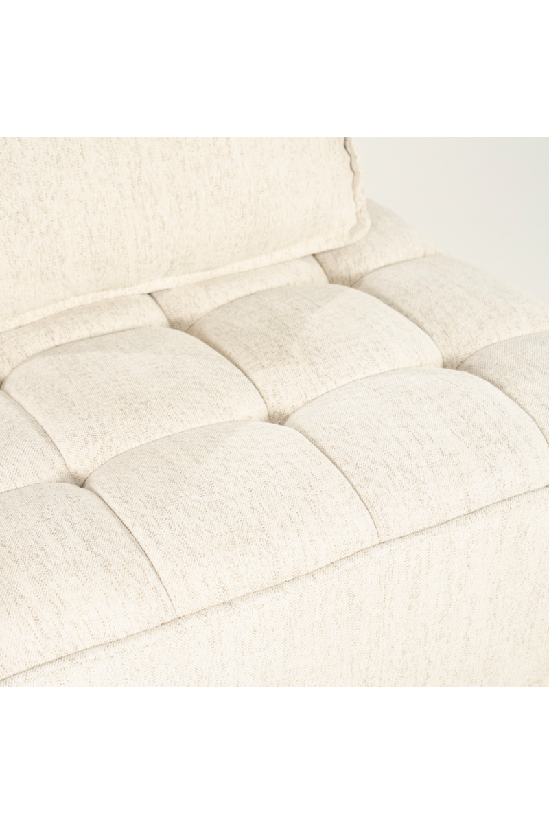 Square-Tufted Beige Lounge Chair | By-Boo Hive | Oroatrade.com
