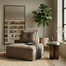 Square-Tufted Beige Lounge Chair | By-Boo Hive