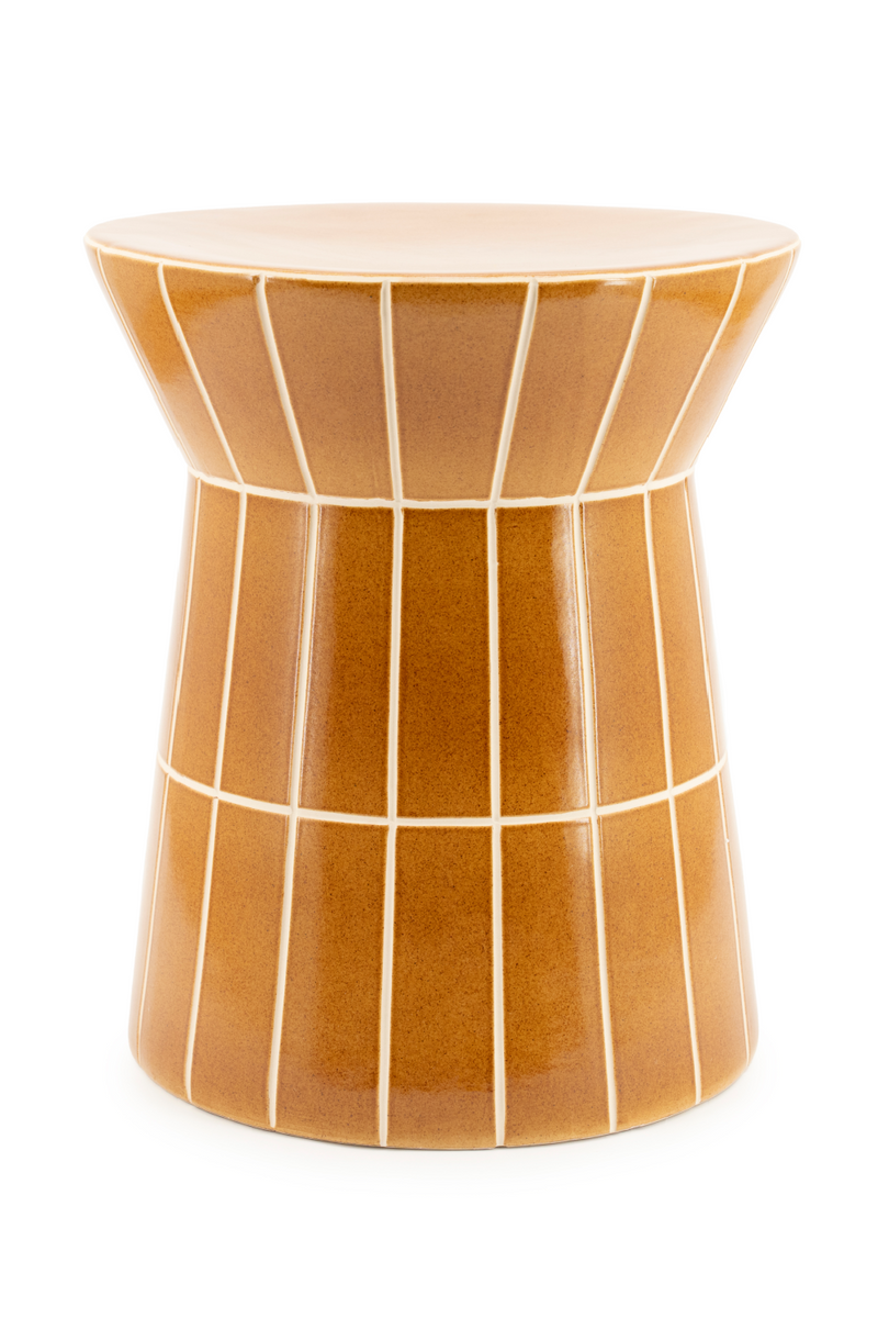 Glazed Pottery Side Table | By-Boo TileTastic 2 | Oroatrade.com