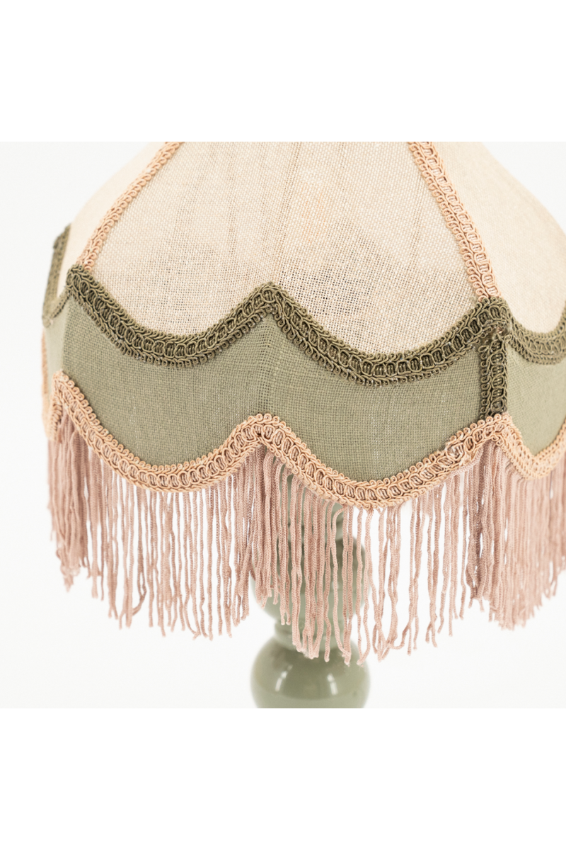 Jute Fringed Table Lamp | By-Boo Fringaloo | Oroatrade.com