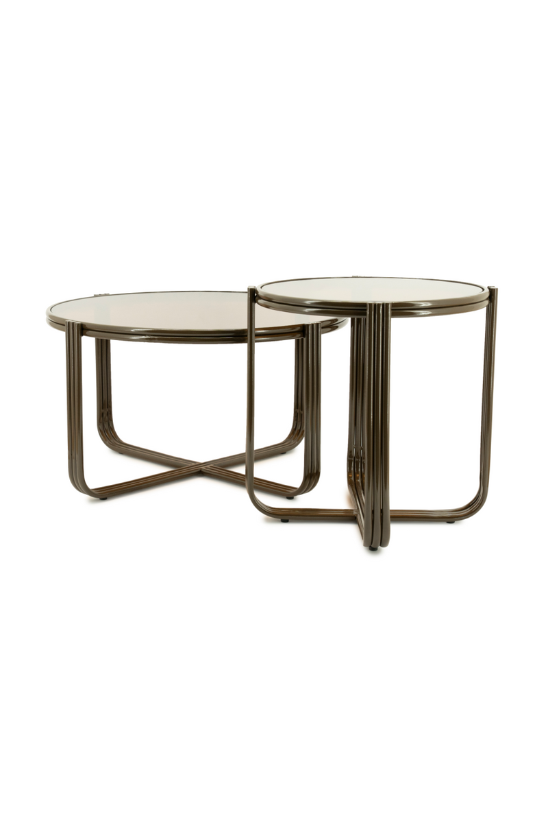 Cruciform Base Glass Side Table | By-Boo Groovy | Oroatrade.com