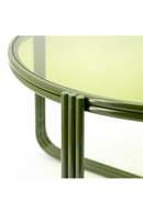 Cruciform Base Glass Coffee Table | By-Boo Groovy | Oroatrade.com