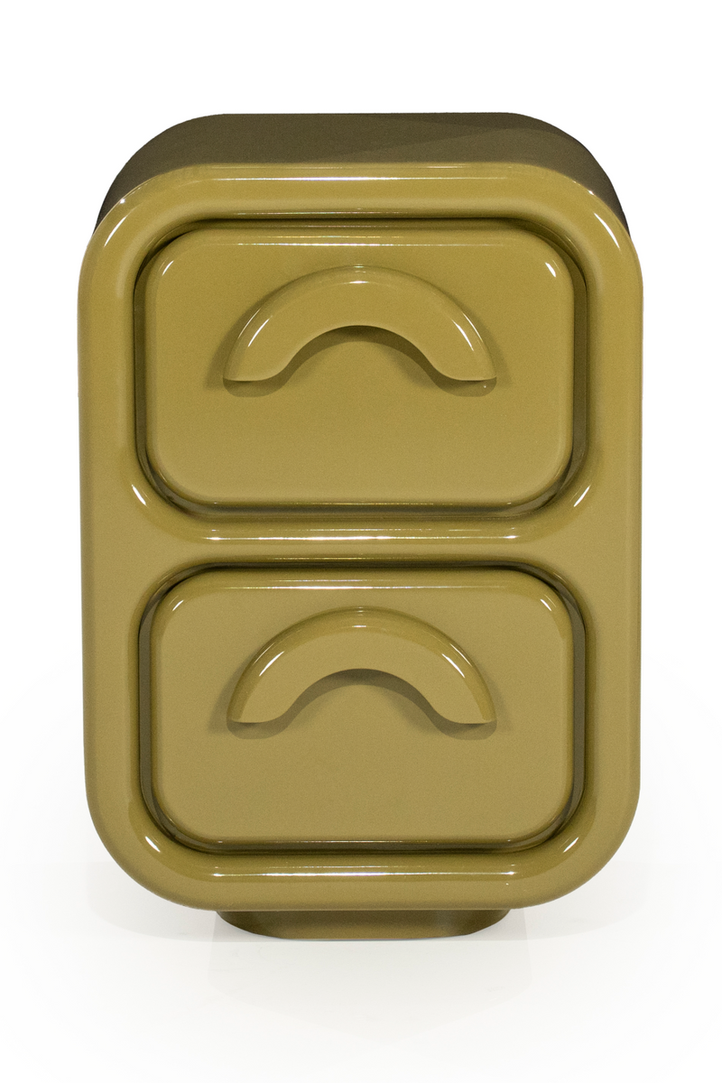 High-gloss 2-Drawer Cabinet S | By-Boo Gubby | Oroatrade.com