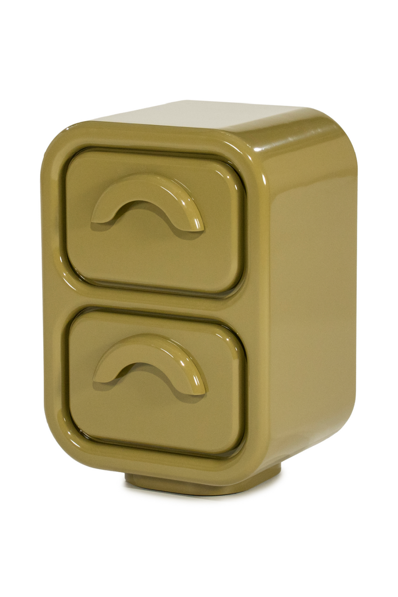 High-gloss 2-Drawer Cabinet S | By-Boo Gubby | Oroatrade.com