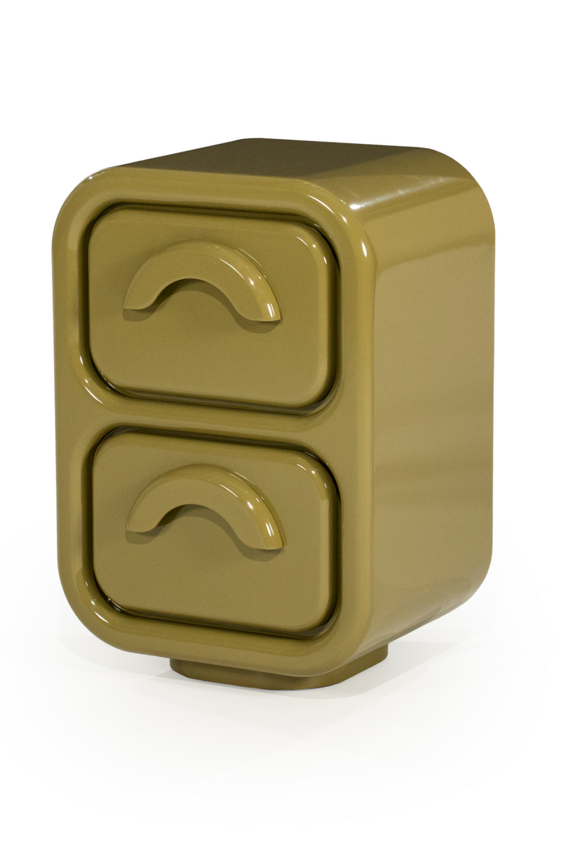 High-gloss 2-Drawer Cabinet S | By-Boo Gubby | Oroatrade.com