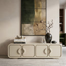 High-gloss 4-Door TV Cabinet | By-Boo Gubby