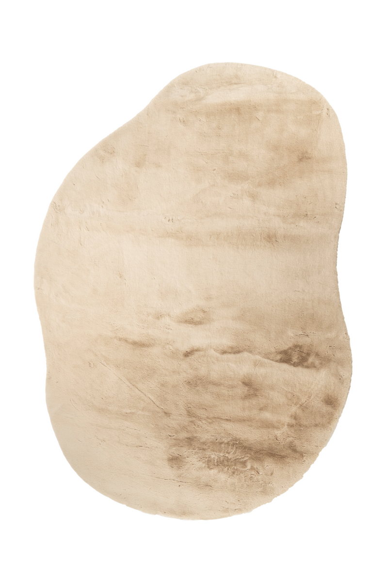 Beige Organic-Shaped Carpet | By-Boo Zena | Oroatrade.com