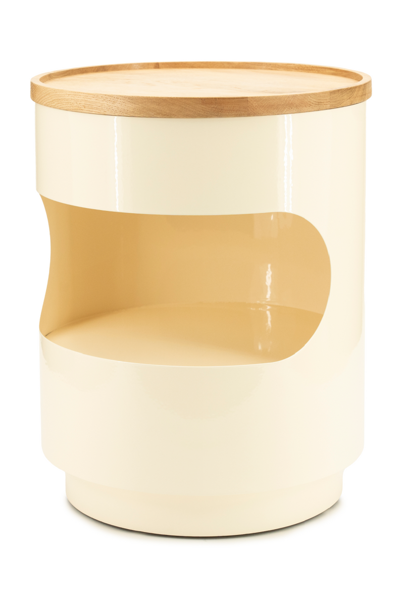 Round Oak Side Table | By-Boo Tondo | Oroatrade.com