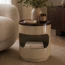 Round Oak Side Table | By-Boo Tondo