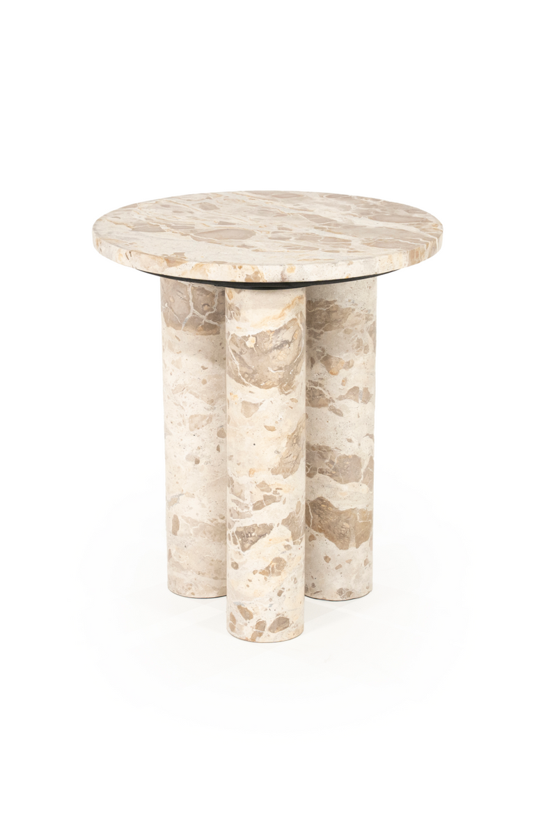 Marble Round Side Table | By-Boo Marmo | Oroatrade.com