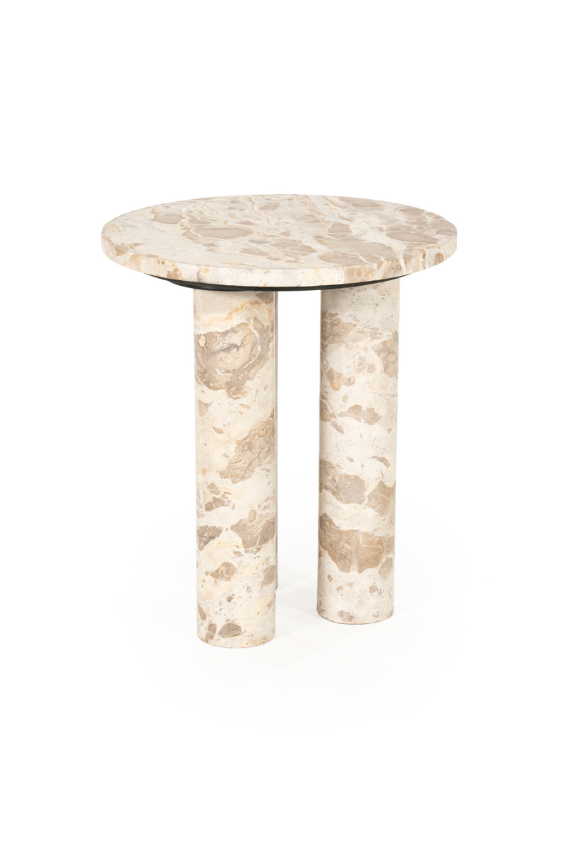 Marble Round Side Table | By-Boo Marmo | Oroatrade.com