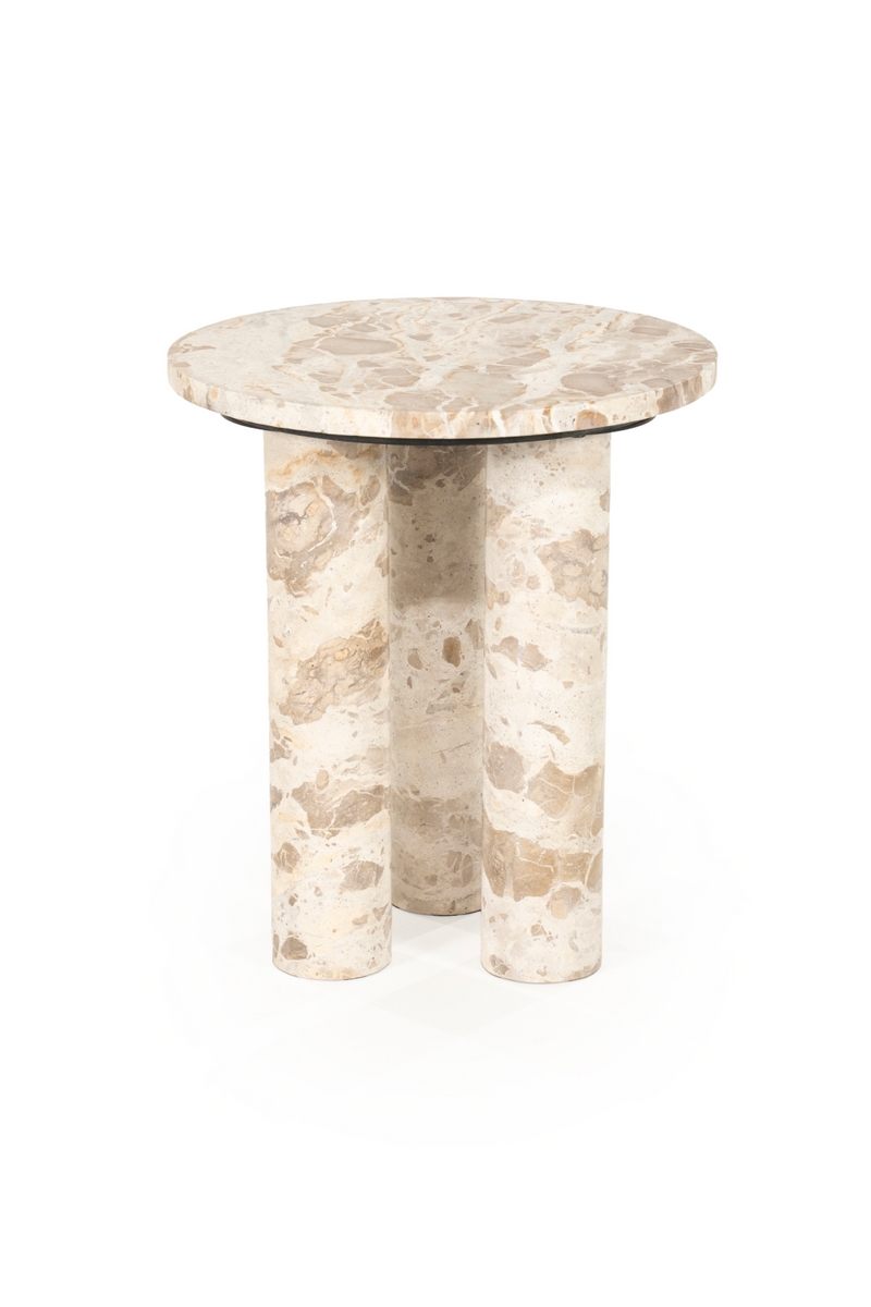 Marble Round Side Table | By-Boo Marmo | Oroatrade.com