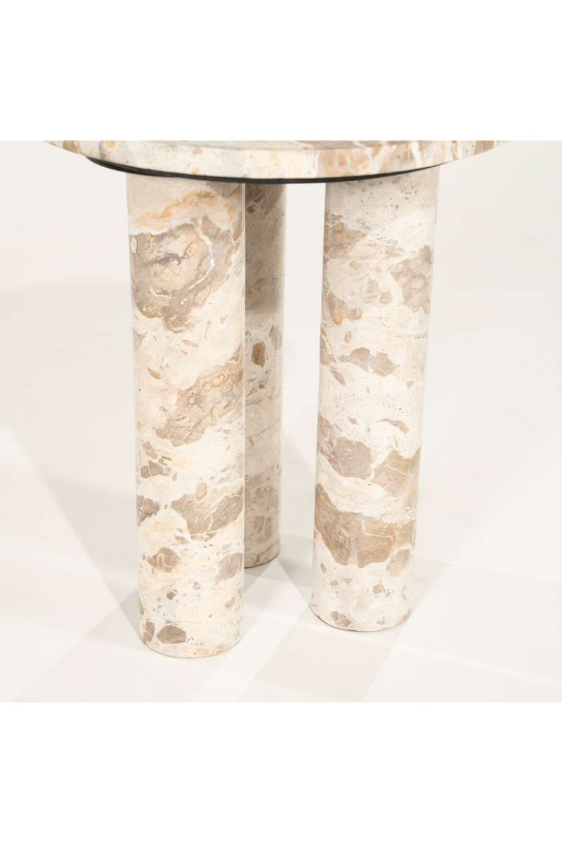 Marble Round Side Table | By-Boo Marmo | Oroatrade.com